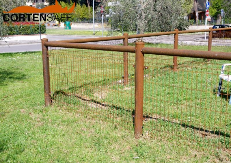 Nuove recinzioni in COR-TEN per le aree cani di Sesto Fiorentino <  Cortensafe